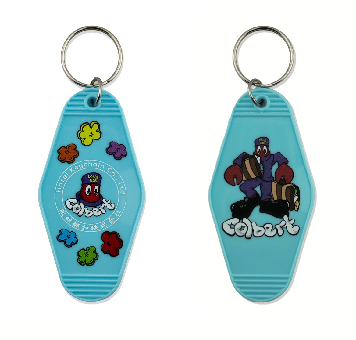 Philip Colbert Keychain blue