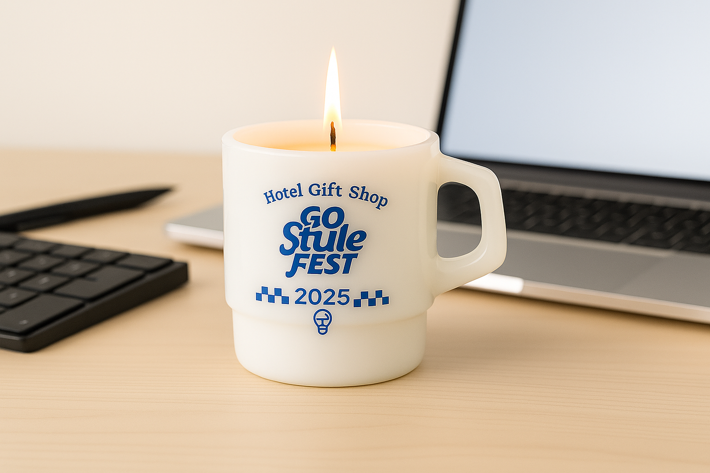 GQ x HOTEL GIFTSHOP x SSCENTS Candle Cup BLUE
